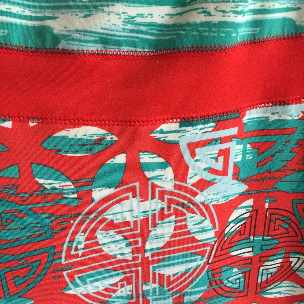 Soybu red and sea green sun dress - Picture 4 of 6